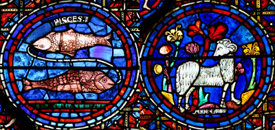 Jésus un Bélier égyptien Chartres-pisces-to-aries1