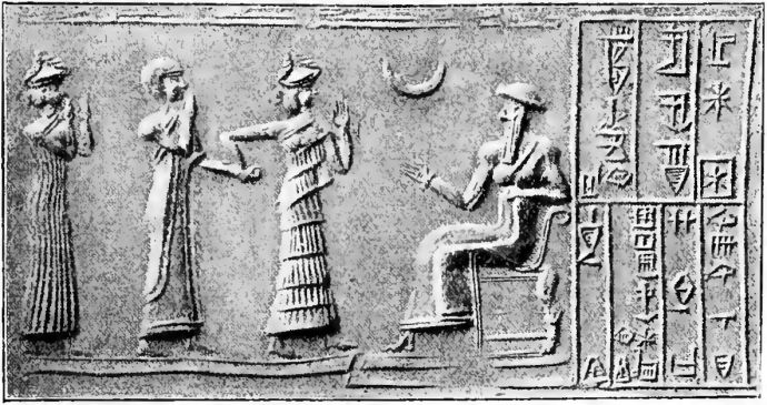 Relief of Babylonian gods.