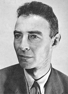 J. Robert Oppenheimer, the father of the atom bomb. 